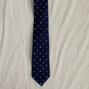 Eton Navy Fleur de Lis Tie